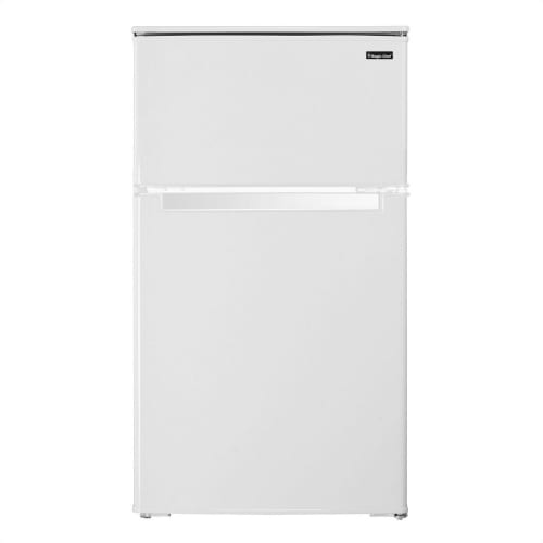 Magic Chef Mini Fridge, 3.1 Cu Ft with Top Freezer, White